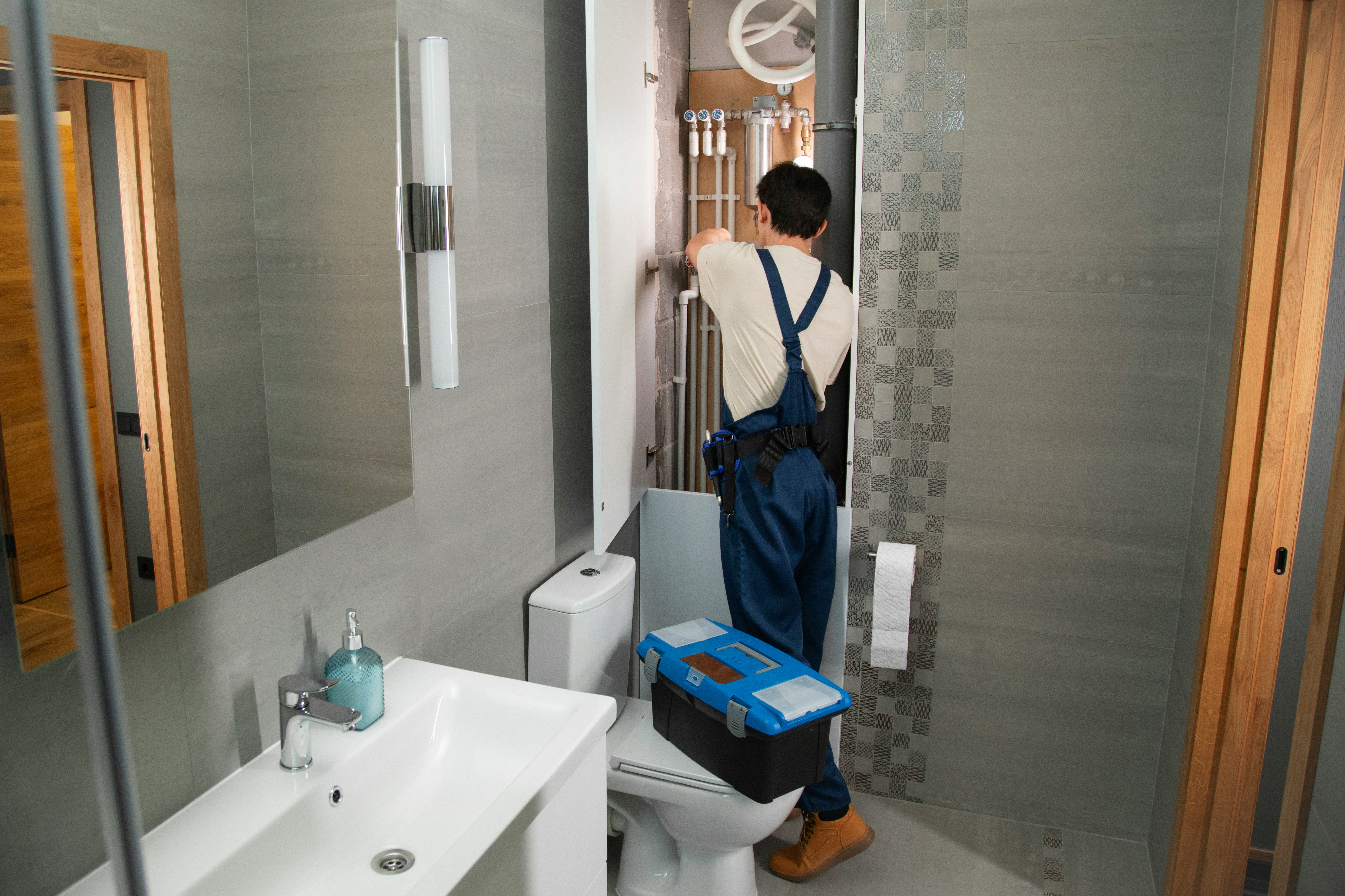 Professional plumbing work